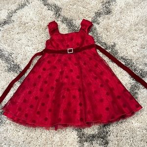 Red kids dress
